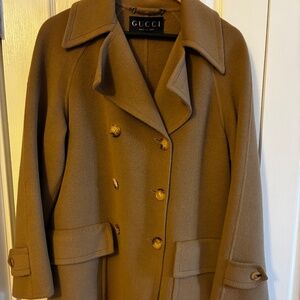 Gucci Wool Cashmere Peacoat